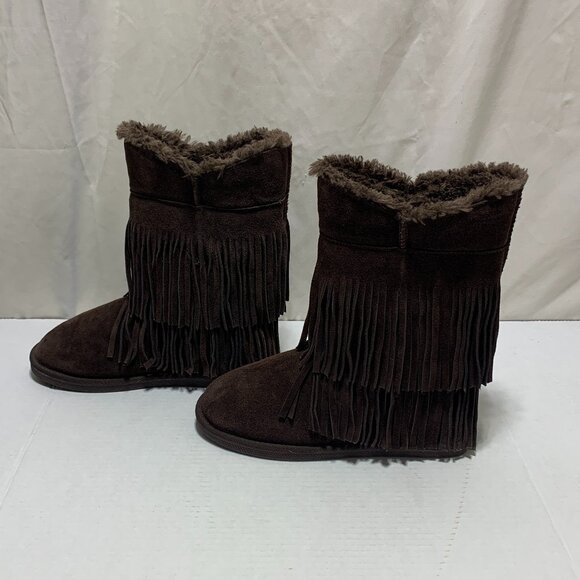 Firefly Womens Brown Suede Fringe Boots Size 9 - Picture 2 of 11